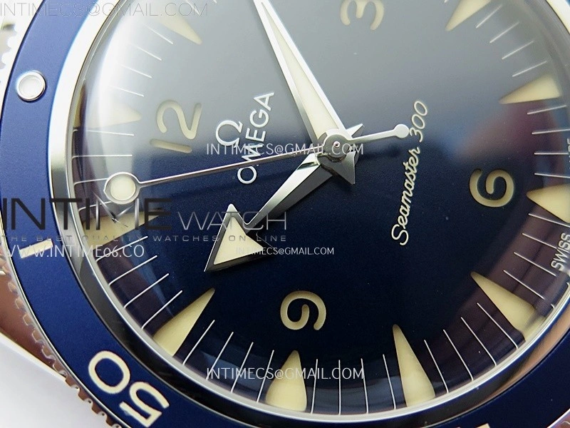 Seamaster 300 Heritage VSF 1:1 Best Edition Blue Dial on SS Bracelet A8912 Super Clone