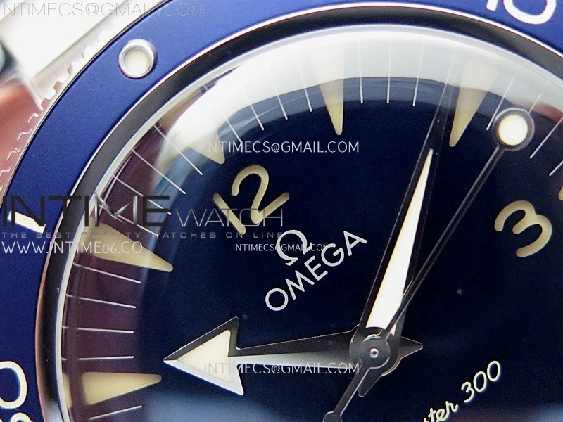 Seamaster 300 Heritage VSF 1:1 Best Edition Blue Dial on SS Bracelet A8912 Super Clone