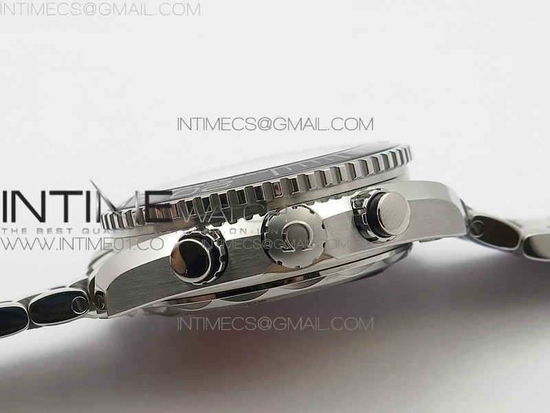 Planet Ocean Master Chronometer Chrono V2 SS OM 1:1 Best Edition Black Dial on SS Bracelet A9900