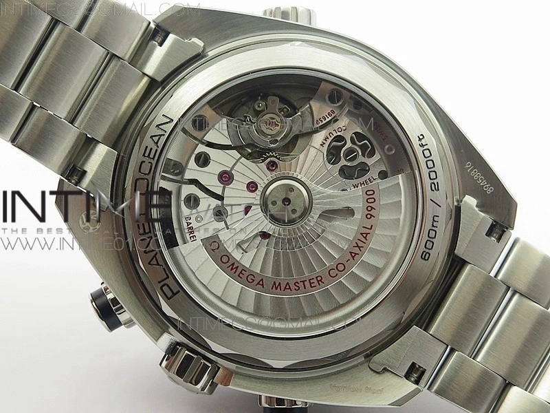 Planet Ocean Master Chronometer Chrono V2 SS OM 1:1 Best Edition Black Dial on SS Bracelet A9900