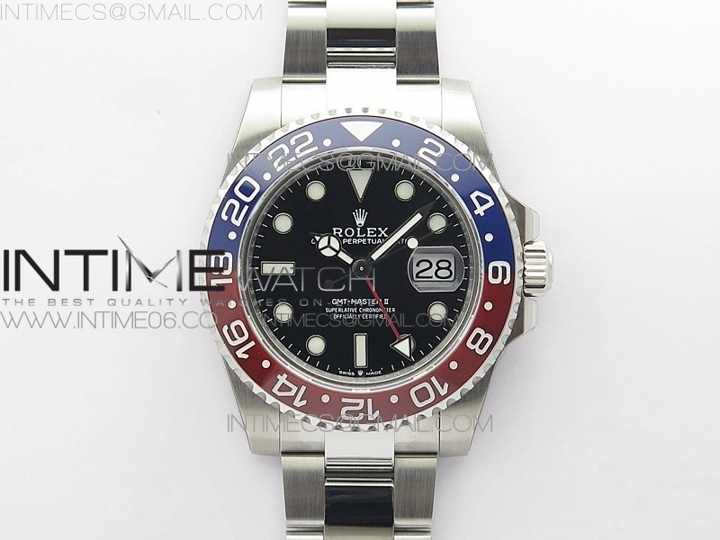 GMT-Master II 116719 BLNR Red Blue Ceramic 904L BP 1:1 Best Edition Black Dial On VR3285