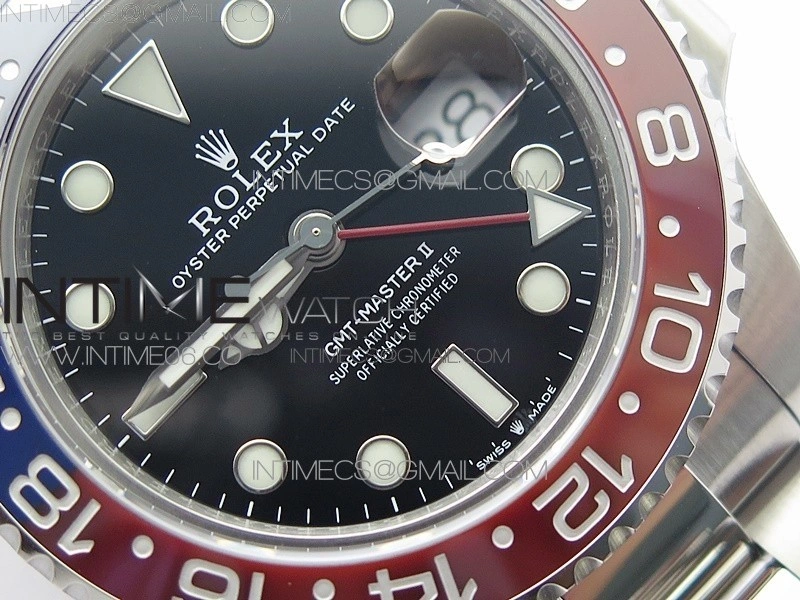 GMT-Master II 116719 BLNR Red Blue Ceramic 904L BP 1:1 Best Edition Black Dial On VR3285