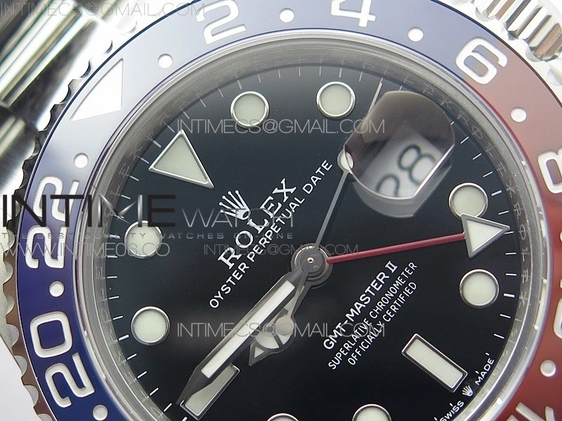 GMT-Master II 116719 BLNR Red Blue Ceramic 904L BP 1:1 Best Edition Black Dial On VR3285
