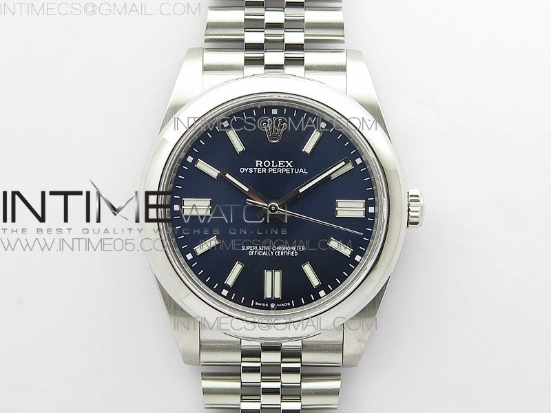 Oyster Perpetual 41mm 124300 BP Best Edition Dark Blue Dial on SS Jubilee Bracelet