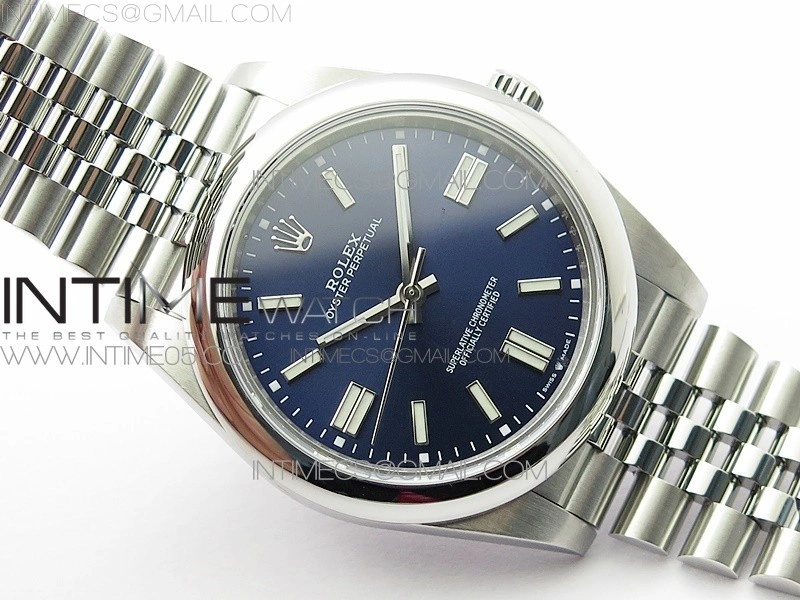 Oyster Perpetual 41mm 124300 BP Best Edition Dark Blue Dial on SS Jubilee Bracelet