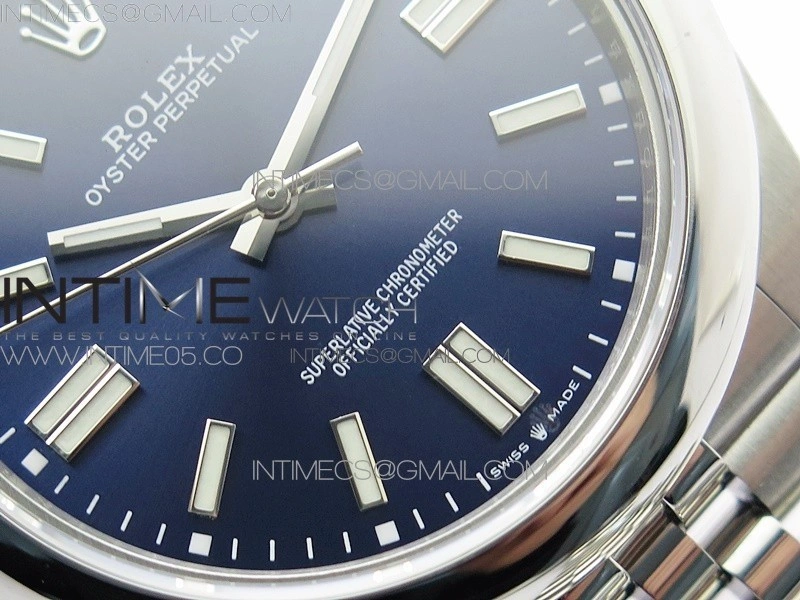 Oyster Perpetual 41mm 124300 BP Best Edition Dark Blue Dial on SS Jubilee Bracelet