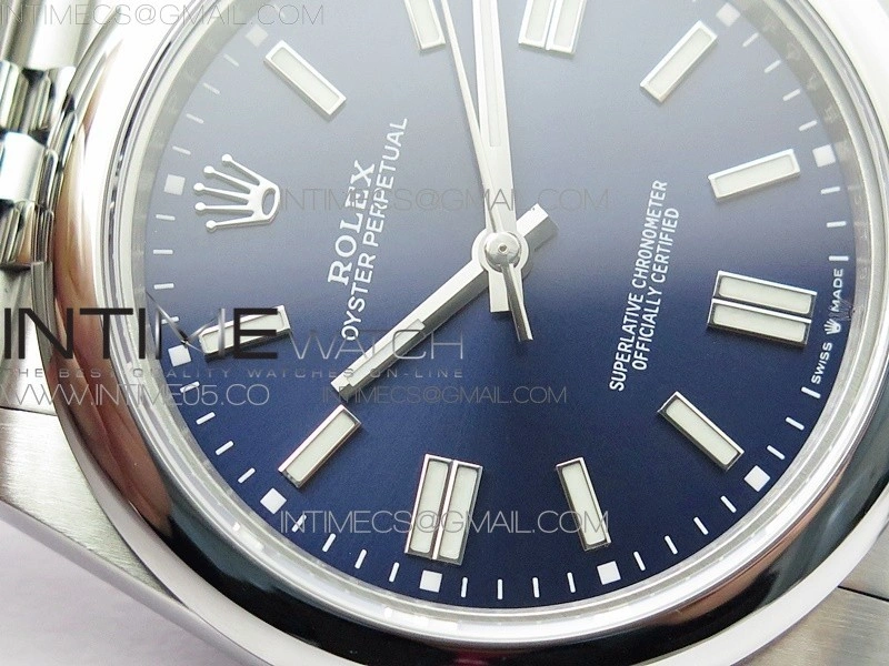Oyster Perpetual 41mm 124300 BP Best Edition Dark Blue Dial on SS Jubilee Bracelet
