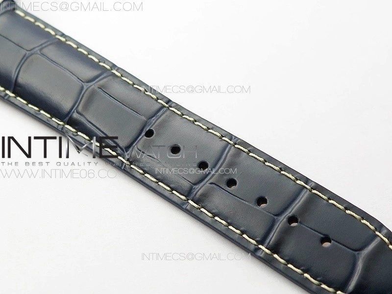 Master Power Reserve SS APSF 1:1 Best Edition Blue Dial on Blue Leather Strap AL602