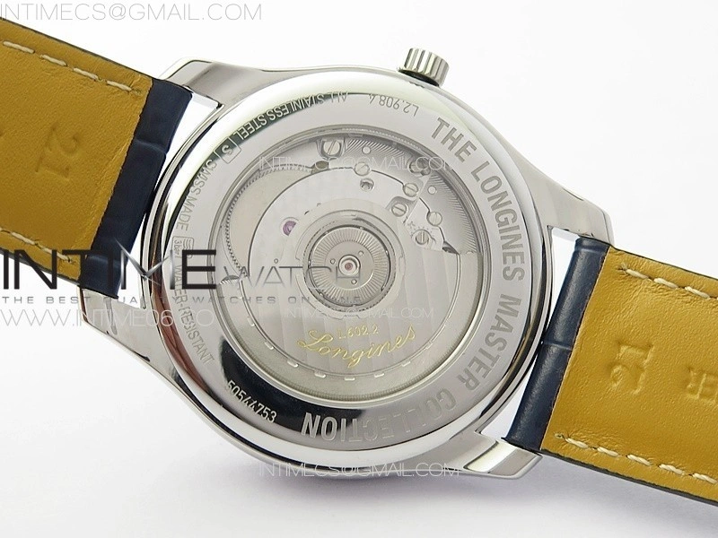 Master Power Reserve SS APSF 1:1 Best Edition Blue Dial on Blue Leather Strap AL602