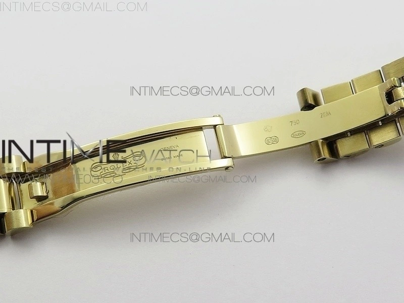 DateJust 28mm YG Diamond Bezel BP Best Edition White Silver Dial on YG Bracelet ETA2671