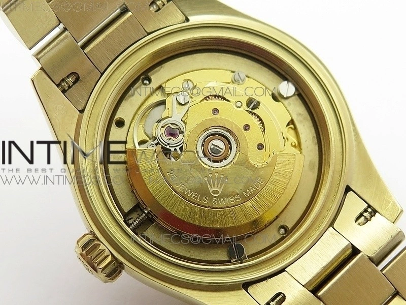 DateJust 28mm YG Diamond Bezel BP Best Edition White Silver Dial on YG Bracelet ETA2671