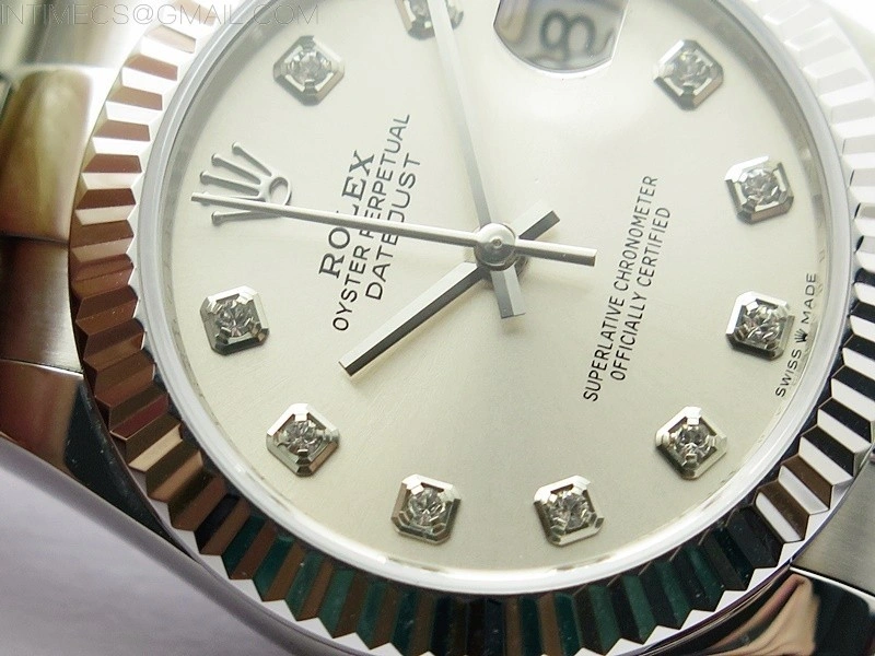 Datejust 31mm 278273 SS BP Best Edition Silver Crystals Markers Dial on Oyster Bracelet