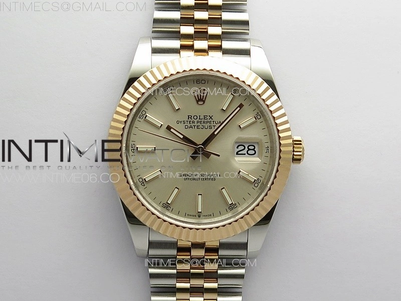 DateJust 41 126331 904L SS RG GMF 1:1 Best Edition Silver Dial on Jubilee Bracelet VR3235