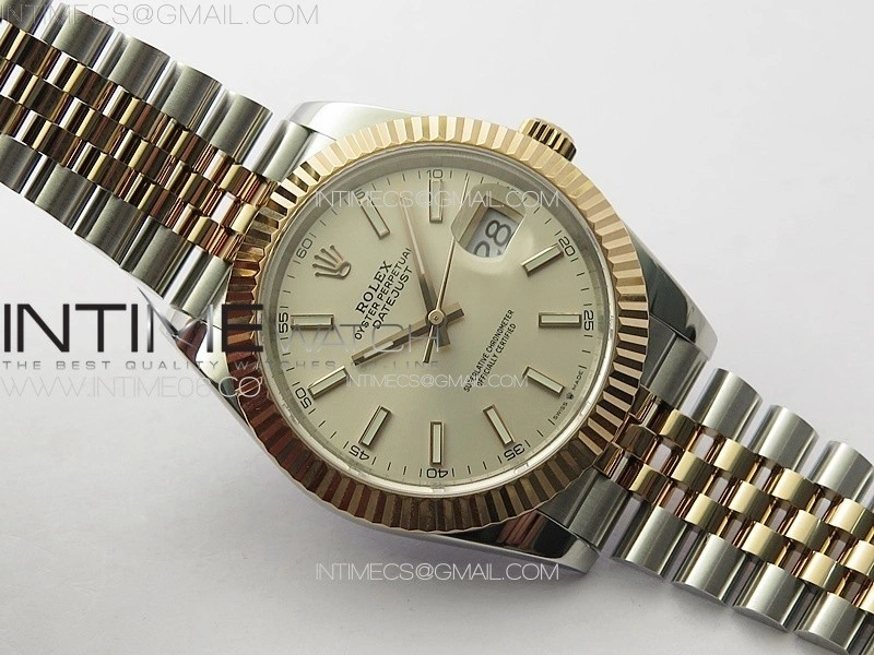 DateJust 41 126331 904L SS RG GMF 1:1 Best Edition Silver Dial on Jubilee Bracelet VR3235