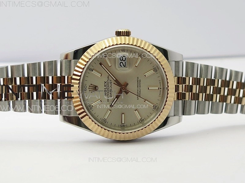DateJust 41 126331 904L SS RG GMF 1:1 Best Edition Silver Dial on Jubilee Bracelet VR3235