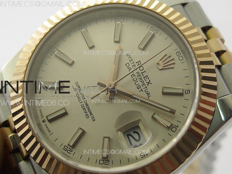 DateJust 41 126331 904L SS RG GMF 1:1 Best Edition Silver Dial on Jubilee Bracelet VR3235