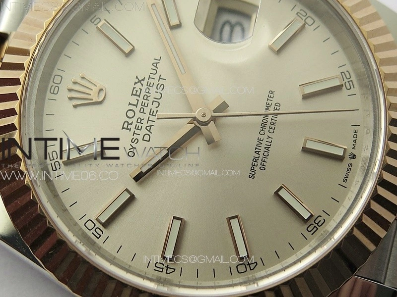 DateJust 41 126331 904L SS RG GMF 1:1 Best Edition Silver Dial on Jubilee Bracelet VR3235