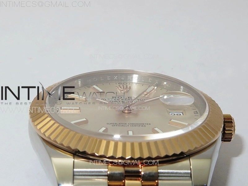 DateJust 41 126331 904L SS RG GMF 1:1 Best Edition Silver Dial on Jubilee Bracelet VR3235