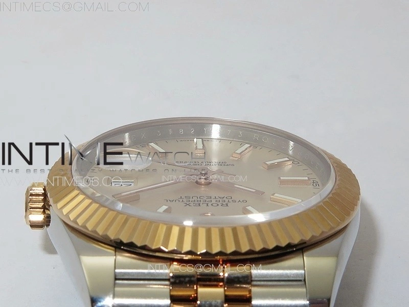 DateJust 41 126331 904L SS RG GMF 1:1 Best Edition Silver Dial on Jubilee Bracelet VR3235