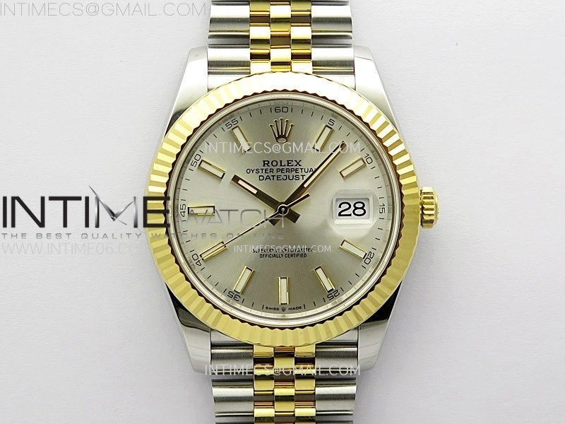 DateJust 41 126333 904L SS YG VSF 1:1 Best Edition Silver Dial on Jubilee Bracelet VS3235