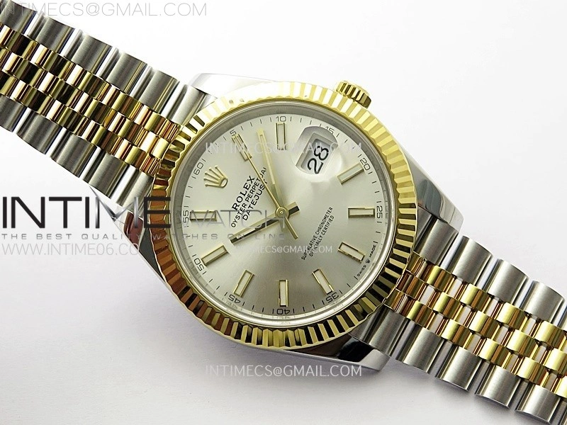 DateJust 41 126333 904L SS YG VSF 1:1 Best Edition Silver Dial on Jubilee Bracelet VS3235