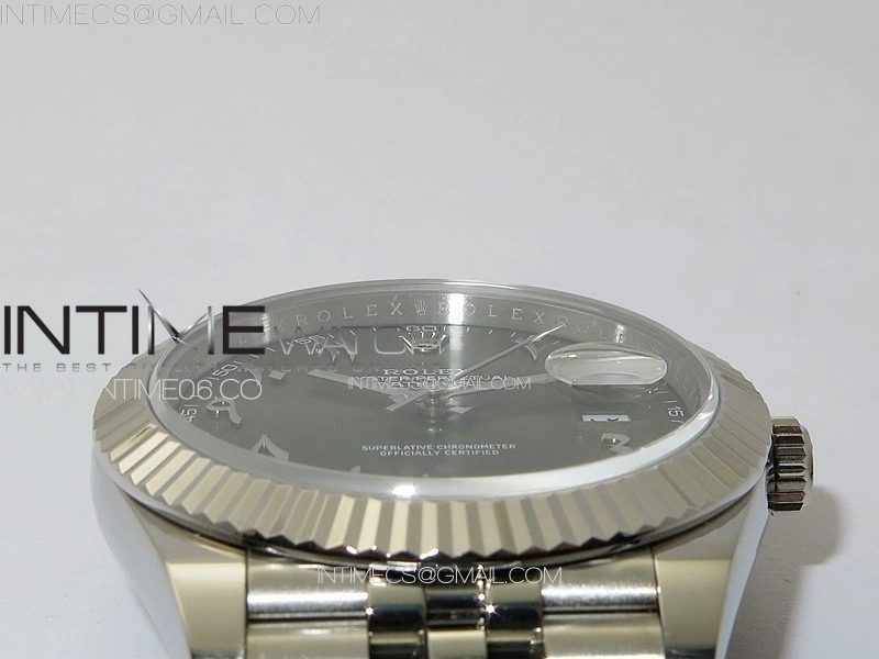 DateJust 41 126334 SS GMF 1:1 Best Edition Green Dial Arabic Markers on Jubilee Bracelet