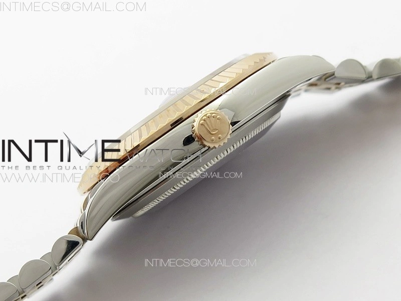 DateJust 41 126334 SS RG GMF 1:1 Best Edition Silver Fluted Dial on SS RG Jubilee Bracelet