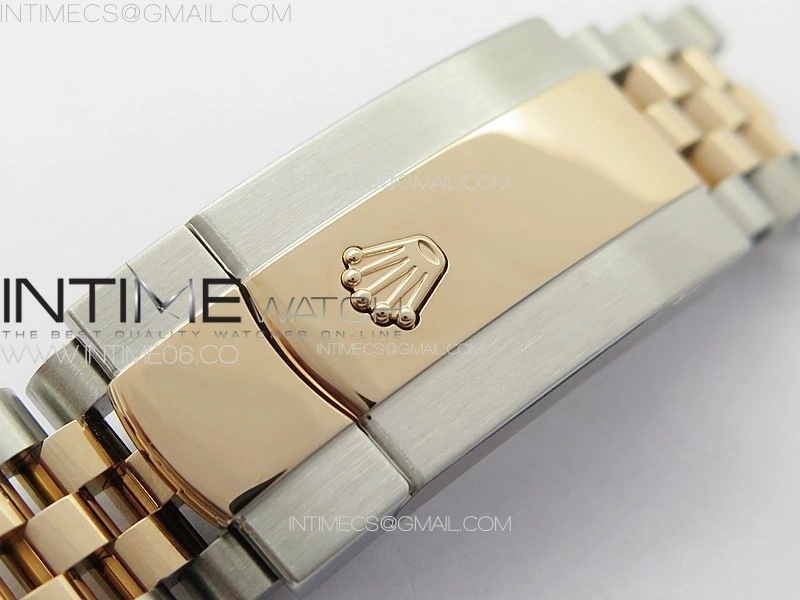 DateJust 41 126334 SS RG GMF 1:1 Best Edition Silver Fluted Dial on SS RG Jubilee Bracelet