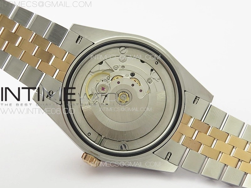 DateJust 41 126334 SS RG GMF 1:1 Best Edition Silver Fluted Dial on SS RG Jubilee Bracelet
