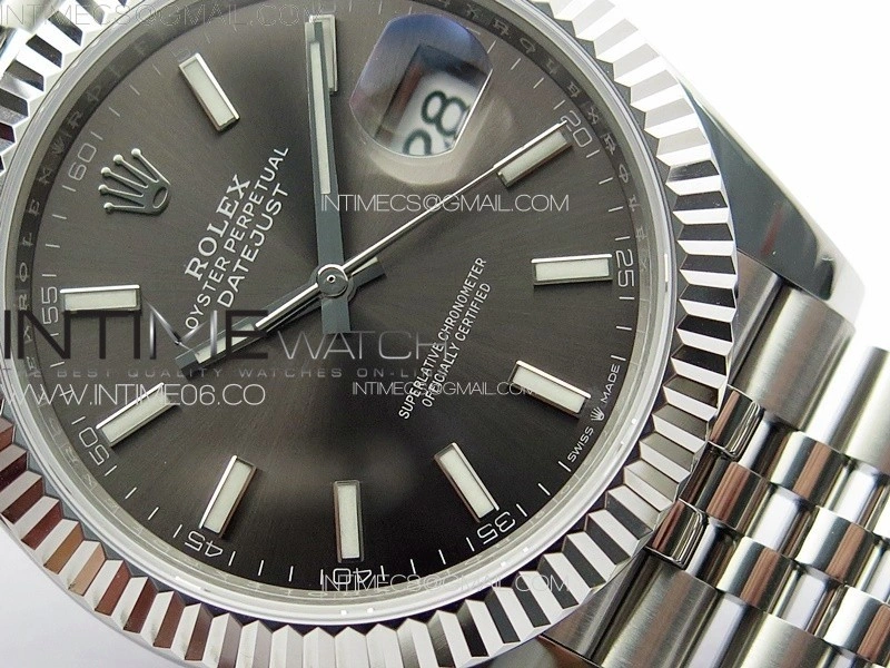 DateJust 41 126334 ZF 1:1 Best Edition 904L Steel Rhodium Dial on Jubilee Bracelet A2824