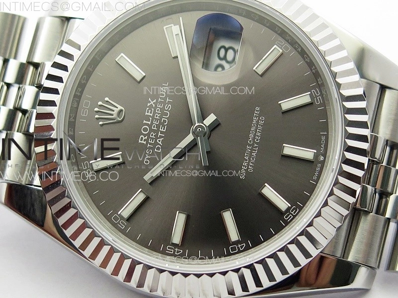 DateJust 41 126334 ZF 1:1 Best Edition 904L Steel Rhodium Dial on Jubilee Bracelet A2824
