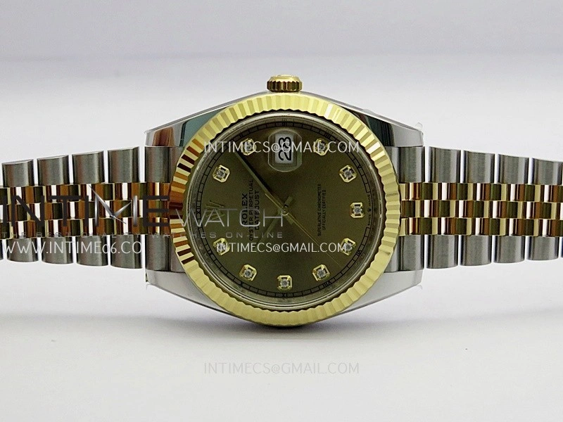 DateJust 41mm 126331 904 SS YG VF 1:1 Gold Dial Diamond Marker On Jubilee Bracelet DD3235