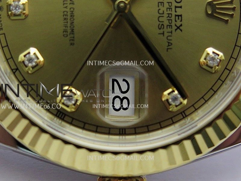 DateJust 41mm 126331 904 SS YG VF 1:1 Gold Dial Diamond Marker On Jubilee Bracelet DD3235