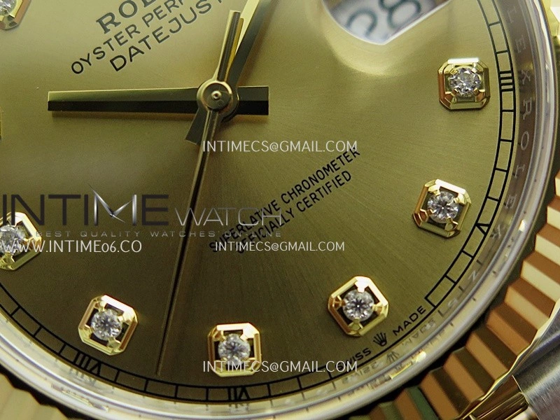 DateJust 41mm 126331 904 SS YG VF 1:1 Gold Dial Diamond Marker On Jubilee Bracelet DD3235
