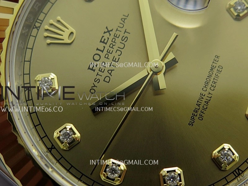 DateJust 41mm 126331 904 SS YG VF 1:1 Gold Dial Diamond Marker On Jubilee Bracelet DD3235