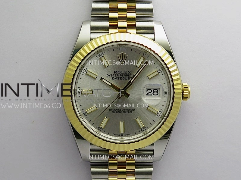 DateJust 41mm 126331 904 SS YG VF 1:1 Silver Dial Stick Marker On Jubilee Bracelet DD3235