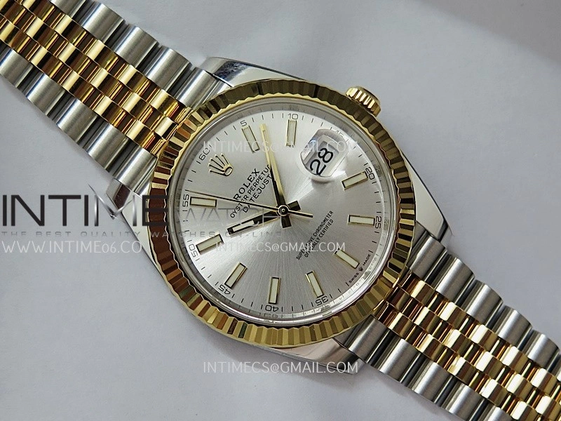 DateJust 41mm 126331 904 SS YG VF 1:1 Silver Dial Stick Marker On Jubilee Bracelet DD3235