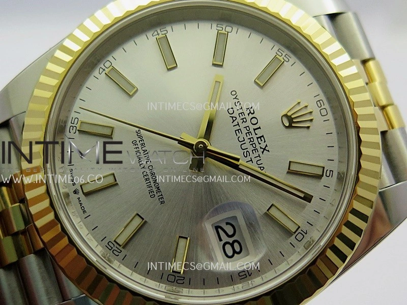 DateJust 41mm 126331 904 SS YG VF 1:1 Silver Dial Stick Marker On Jubilee Bracelet DD3235