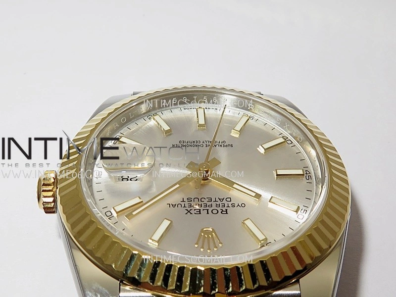 DateJust 41mm 126331 904 SS YG VF 1:1 Silver Dial Stick Marker On Jubilee Bracelet DD3235
