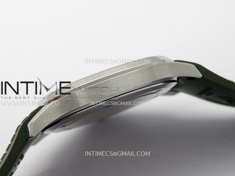 Aquanaut 5167 SS DDF 1:1 Best Edition Black Dial On Green Rubber Strap Super Clone DD324