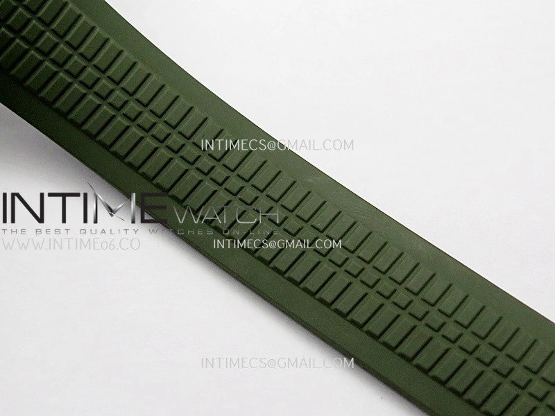 Aquanaut 5167 SS DDF 1:1 Best Edition Black Dial On Green Rubber Strap Super Clone DD324