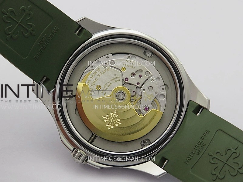 Aquanaut 5167 SS DDF 1:1 Best Edition Black Dial On Green Rubber Strap Super Clone DD324