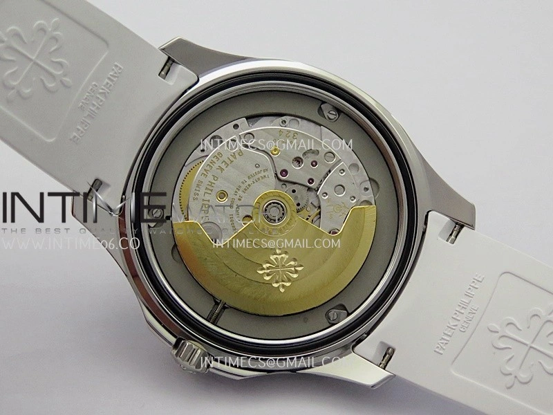 Aquanaut 5167 SS DDF 1:1 Best Edition Black Dial On White Rubber Strap Super Clone DD324
