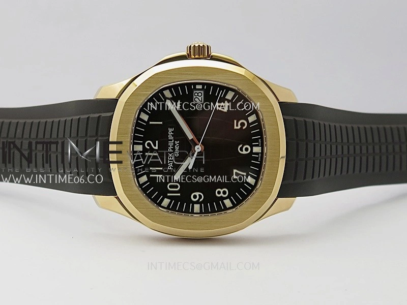 Aquanaut 5167R RG 3KF Best Edition Brown Dial on Brown Rubber Strap A324 Super Clone V2