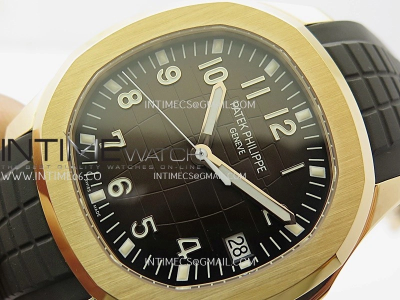 Aquanaut 5167R RG 3KF Best Edition Brown Dial on Brown Rubber Strap A324 Super Clone V2