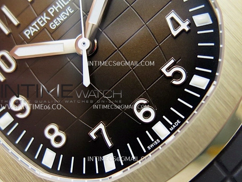 Aquanaut 5167R RG 3KF Best Edition Brown Dial on Brown Rubber Strap A324 Super Clone V2