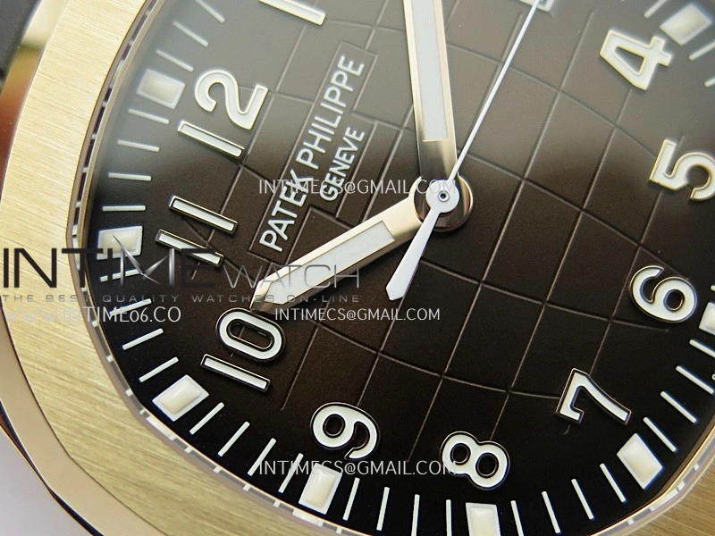 Aquanaut 5167R RG 3KF Best Edition Brown Dial on Brown Rubber Strap A324 Super Clone V2