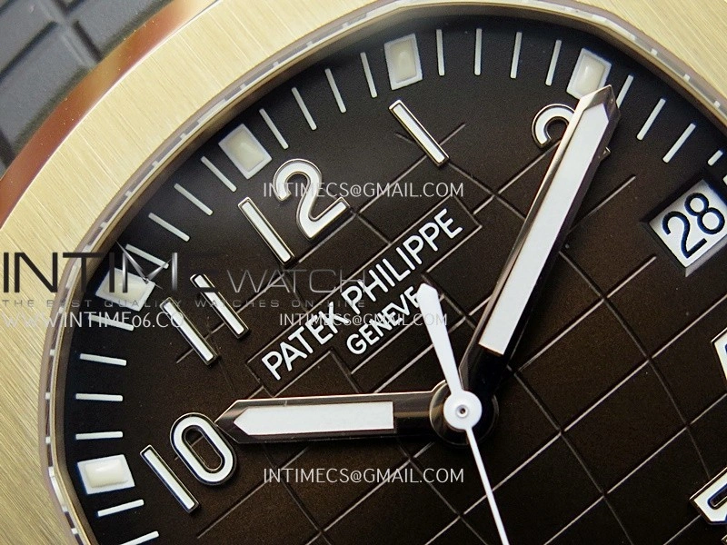 Aquanaut 5167R RG 3KF Best Edition Brown Dial on Brown Rubber Strap A324 Super Clone V2