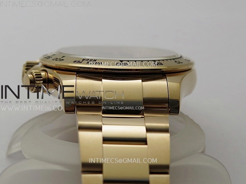 Daytona 126505 Gain Weight RG QF 1:1 Best Edition Bright Black Dial RG Subdial Diamonds Markers on RG Bracelet SH4131 V6