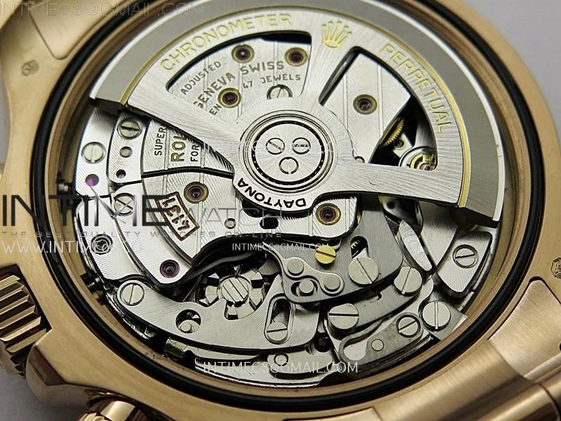 Daytona 126505 Gain Weight RG QF 1:1 Best Edition Bright Black Dial RG Subdial Diamonds Markers on RG Bracelet SH4131 V6